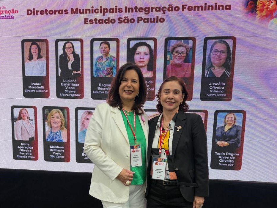 Isabel Maestrelli, diretora nacional da Integração das Mulheres COFECI e Adriana Neves, 2ª vice-presidente do CRECI CE